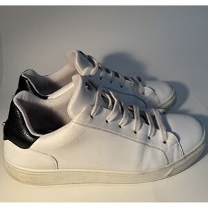 Longchamp Men's Leather Sneakers Men's Eu 41 /US 8 White / Black Original